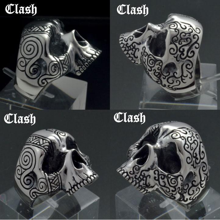 Clash タトゥースカルリング シルバー925 銀製 : ブライトネスシルバー