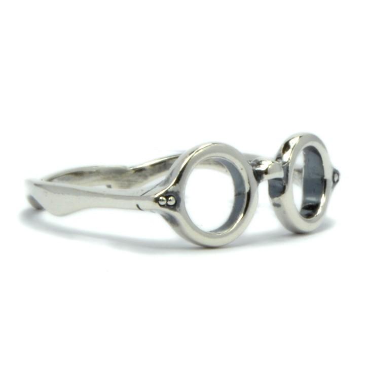 まるめがねのゆびわ 丸メガネシルバーリング 銀製 シルバー925 (眼鏡