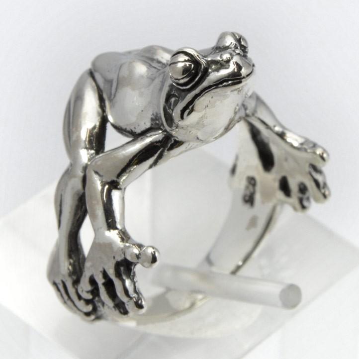 カリン♥アメリカ　カリン社♥ノーム♥カエル♥モグラ♥ 蛙の王様リング シルバーアクセサリー×K18(ピンクゴールド