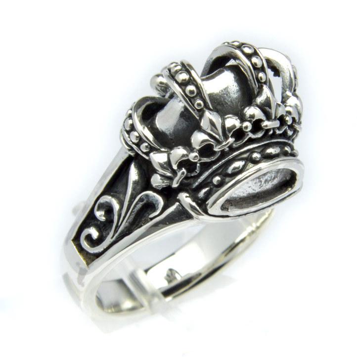 王冠の指輪 ロイヤルクラウンリング シルバー925【ring-748-R119