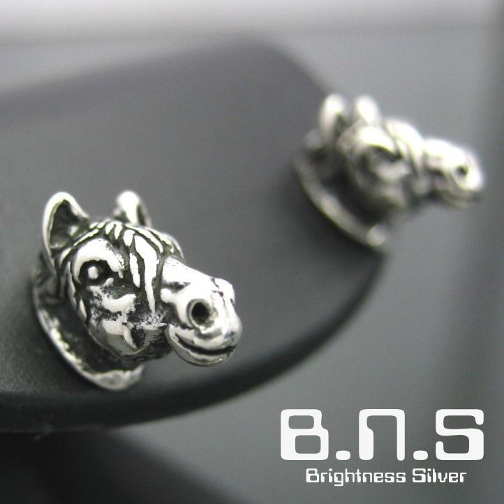 銀の駿馬 ホースピアス 片方販売 シルバー925 (馬、競馬、サラブレッド