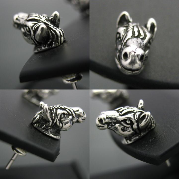 銀の駿馬 ホースピアス 片方販売 シルバー925 (馬、競馬、サラブレッド