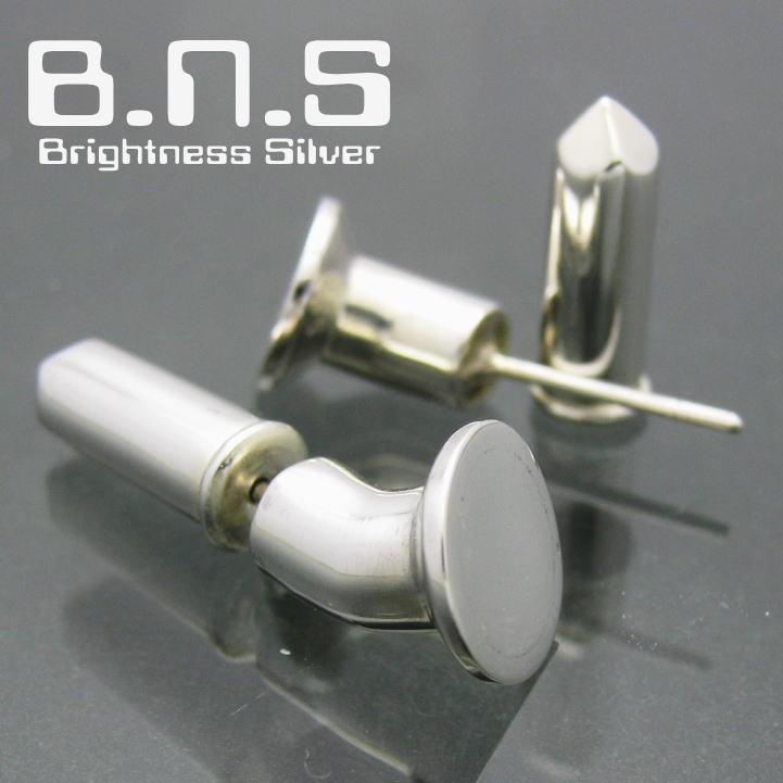 片方】 釘ピアスL シルバー925 銀 (くぎ クギ 工具クラフト