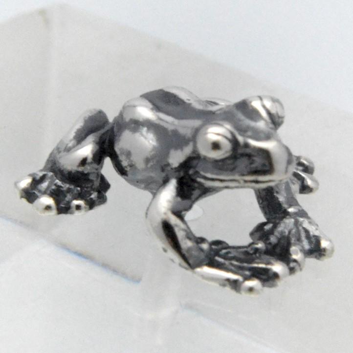 【片方】銀のカエル フロッグピアス【Sサイズ】 銀製 シルバー925 Silver925 (かえる,蛙,frog)【svpias511-E107】 |  | 18