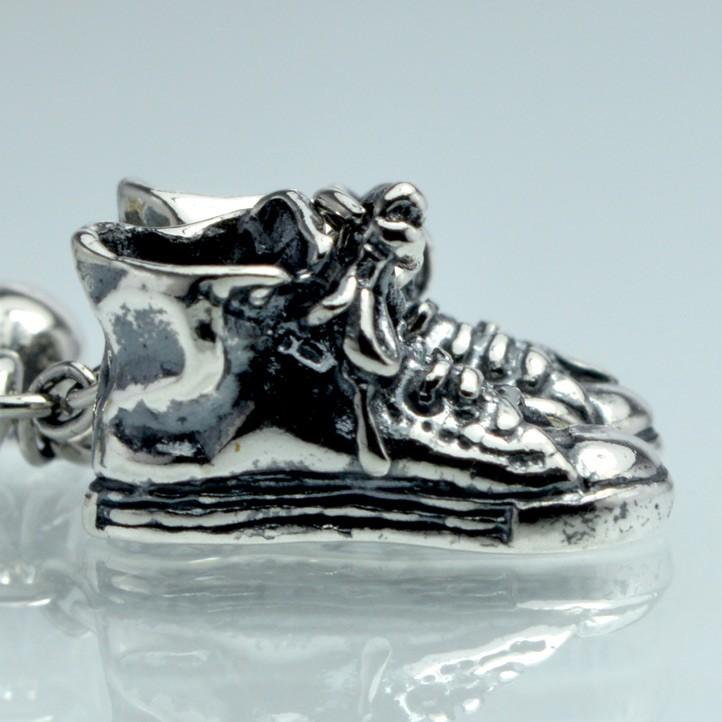 片方】バスケットシューズピアス 銀製 シルバー925 Silver925