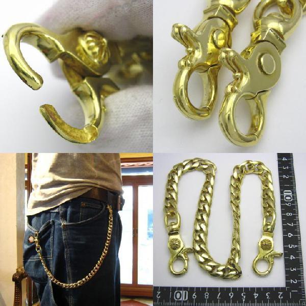 ゴールドクラシックウォレットチェーン ゴシッククロスクラスプ 49cm