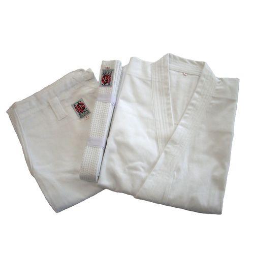 高級 綿100％空手道衣セット サイズ00〜2 ふるさと割 祝開店大放出セール開催中 白