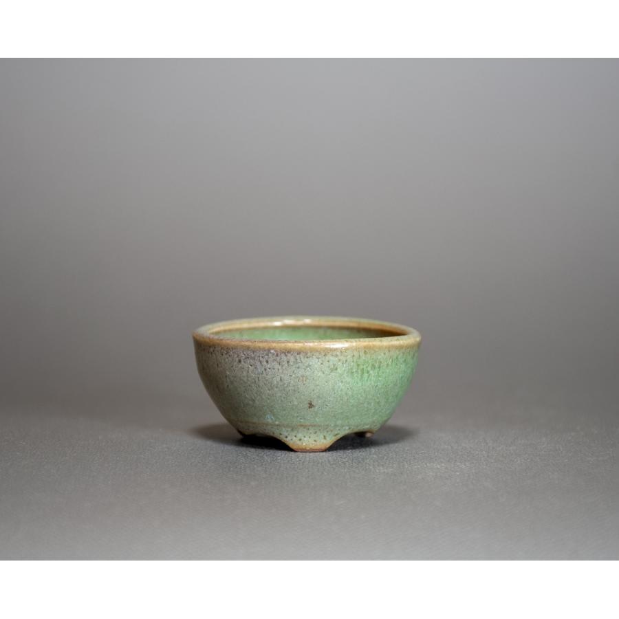 豆盆栽鉢 黄緑流紋釉丸盆栽鉢 小さな盆栽鉢 小鉢 P0510 P0510 E 盆栽 ヤフー店 通販 Yahoo ショッピング
