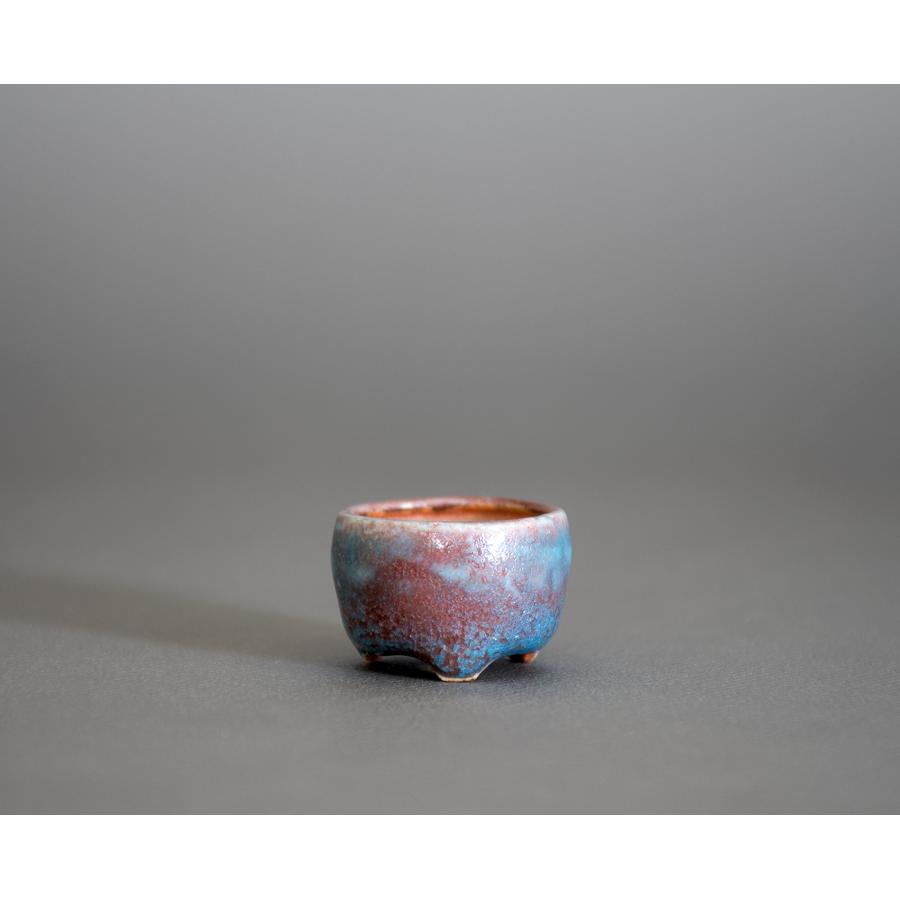 プチ盆栽鉢　青銅マット釉 丸盆栽鉢　小鉢　 p1069 |  | 01