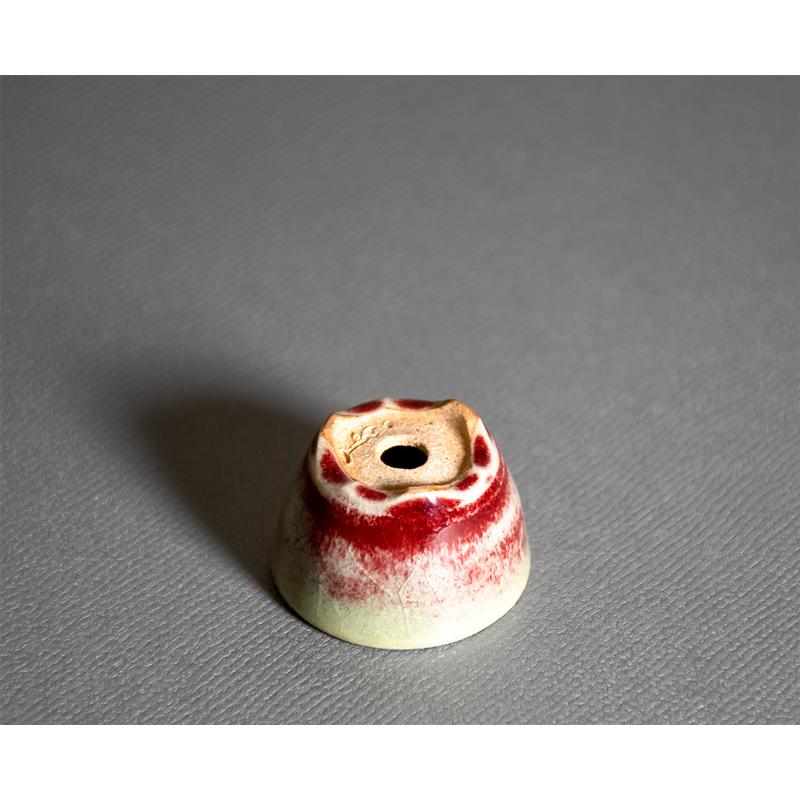 プチ盆栽鉢　辰砂釉 丸盆栽鉢　小鉢　小さい鉢　國井正子鉢　p1411 |  | 03