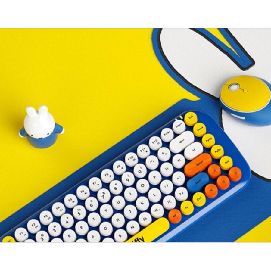最大58 オフ ミッフィー キーボード Miffy デスクトップ ノートpc ワイヤレスキーボードとマウス マウスパッド コンボセット Whitesforracialequity Org