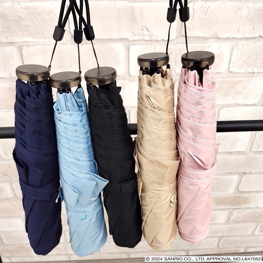 サンリオキャラクターズ 折りたたみ傘 晴雨兼用 軽量【117g】 ハンギョドン クロミ シナモロール ポムポムプリン ハローキティ | sanrio | 17