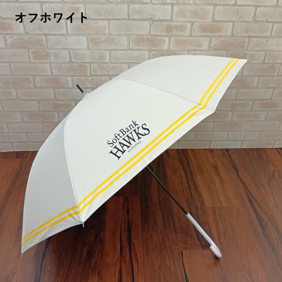 ジャンプ傘 日傘 晴雨兼用 1級遮光 uvカット ソフトバンクホークス 黒