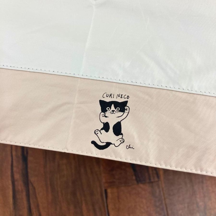 一級遮光】 にゃんこ堂 くりねこ 猫 晴雨兼用 折り畳み傘 神保町