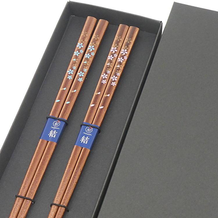 夫婦箸 ペア セット 箸 村桜 黒箱 結婚祝い おしゃれ 母の日 誕生日 若狭塗 食洗機対応 父の日 敬老の日 還暦 古希 退職 金婚 銀婚 いい夫婦 Kuro お箸の専門店 E ビジネスnext 通販 Yahoo ショッピング