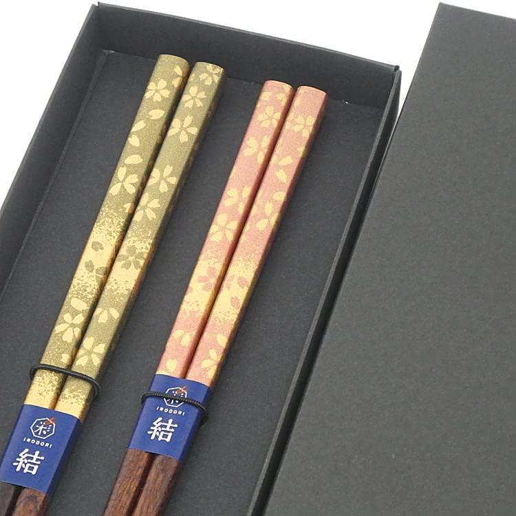 夫婦箸 ペア セット 箸 花の都 グリーン ピンク プレゼント 結婚祝 おしゃれ 母の日 誕生日 若狭塗 食洗機対応 かわいい ギフト 黒箱入 日本製 1146 1153 Kuro お箸の専門店 E ビジネスnext 通販 Yahoo ショッピング