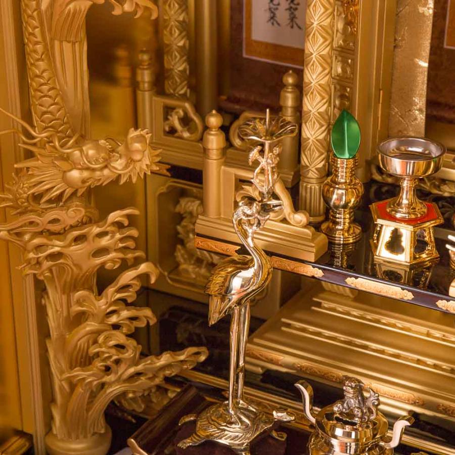 仏壇・浄土真宗高田派 金仏壇 20号 金箔消粉仕上 高級仏具付属 仏壇・浄土真宗高田派 金仏壇 20号 金箔消粉仕上 高級仏具付属
