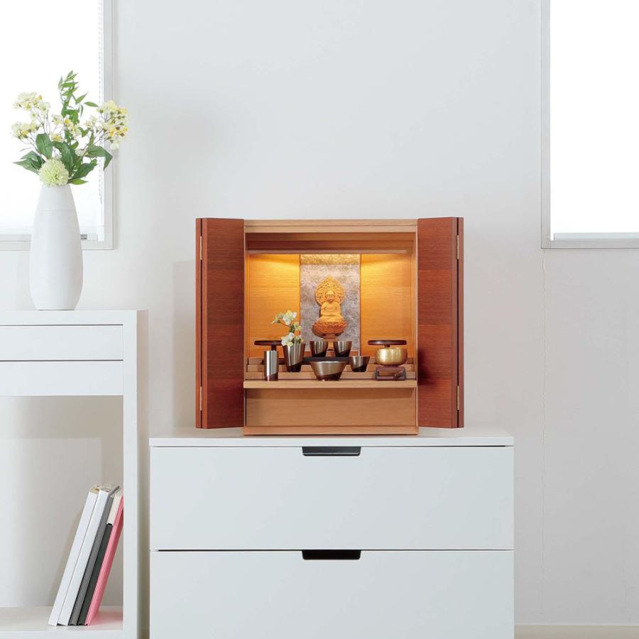 モダン（家具調）仏壇［上置１６号ＳＢウォールナット］A 仏壇 モダン仏壇 上置 ウォールナット 16号 日本製 : 仏壇・仏具の専門