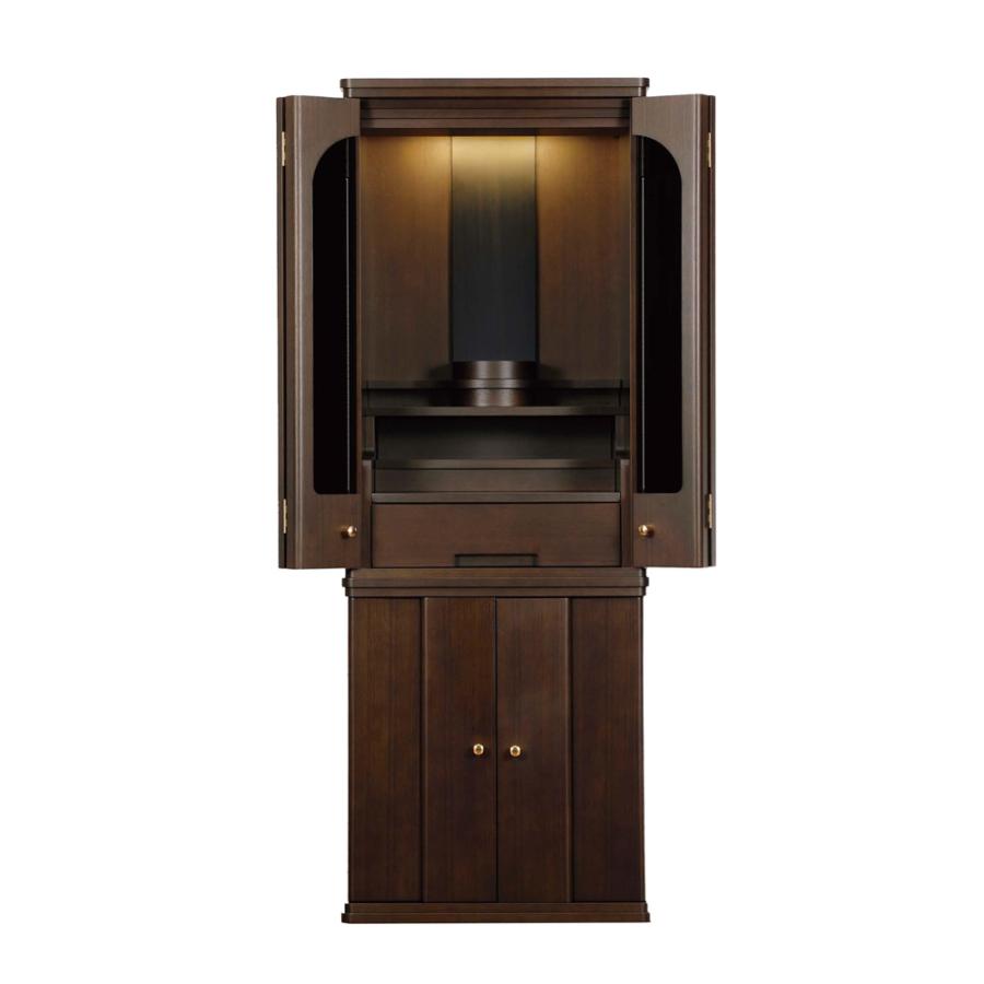 モダン仏壇 床置タイプ ウォールナット 43-16 日本製