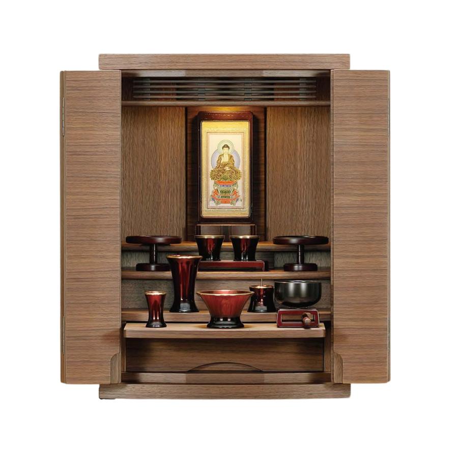 モダン（家具調）仏壇［上置１６号ＳＢウォールナット］A 仏壇 上置 家具調 ウォールナット 16号 : 仏壇・仏具の専門店ぶつえい