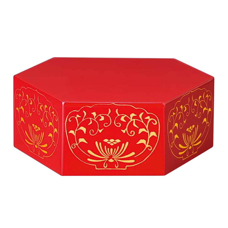 仏具・六角仏台（朱/二号）【メーカー取寄品】 : 仏壇・仏具の