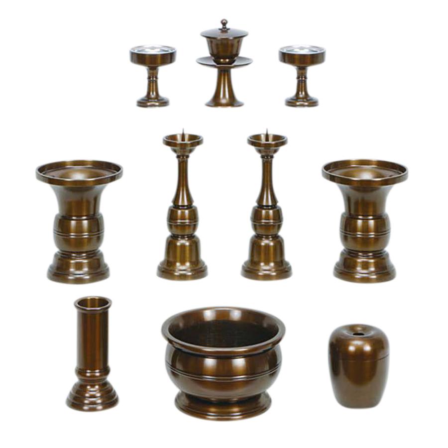 仏具・天祥型 10点セット 鍋長（4.0寸）【メーカー取寄品】 : 仏壇