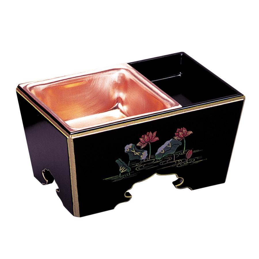 仏具・角香炉 絵付（黒/7.0寸）【メーカー取寄品】 : 仏壇・仏具の専門