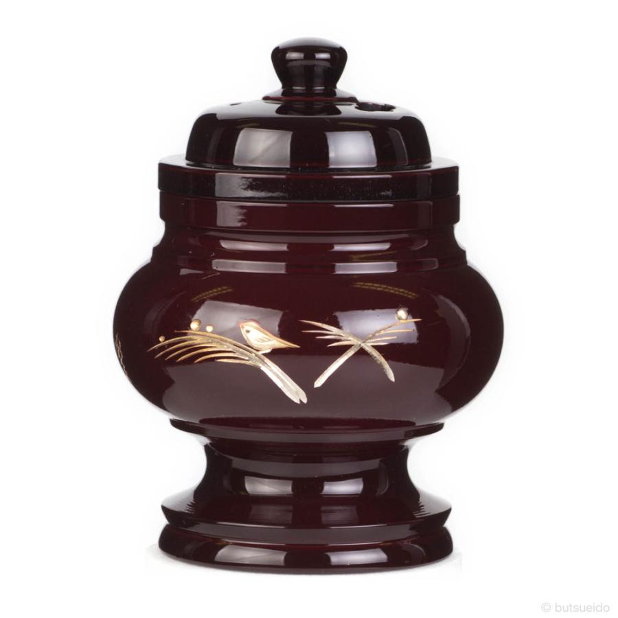 仏具・丸型 十一具足 タメ色 水鳥彫（5寸）【メーカー取寄品】_6