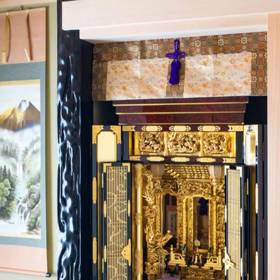 仏具 仏間用御簾 金襴4 6尺 : 仏壇・仏具の専門店ぶつえいどう