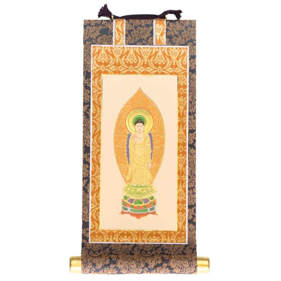 仏壇掛軸 阿弥陀如来（浄土宗/本尊/紺/30代） : 仏壇・仏具の専門店