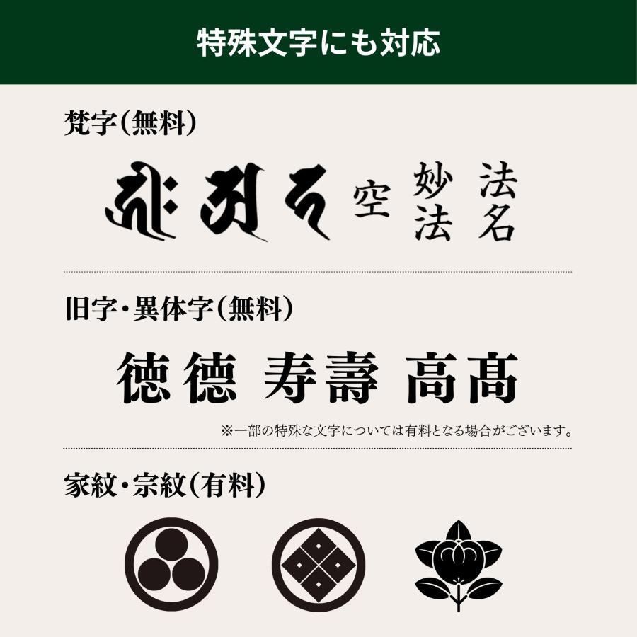 位牌 紫檀 上勝美 4.5寸 唐木 送料無料 文字代込 品質保証_12