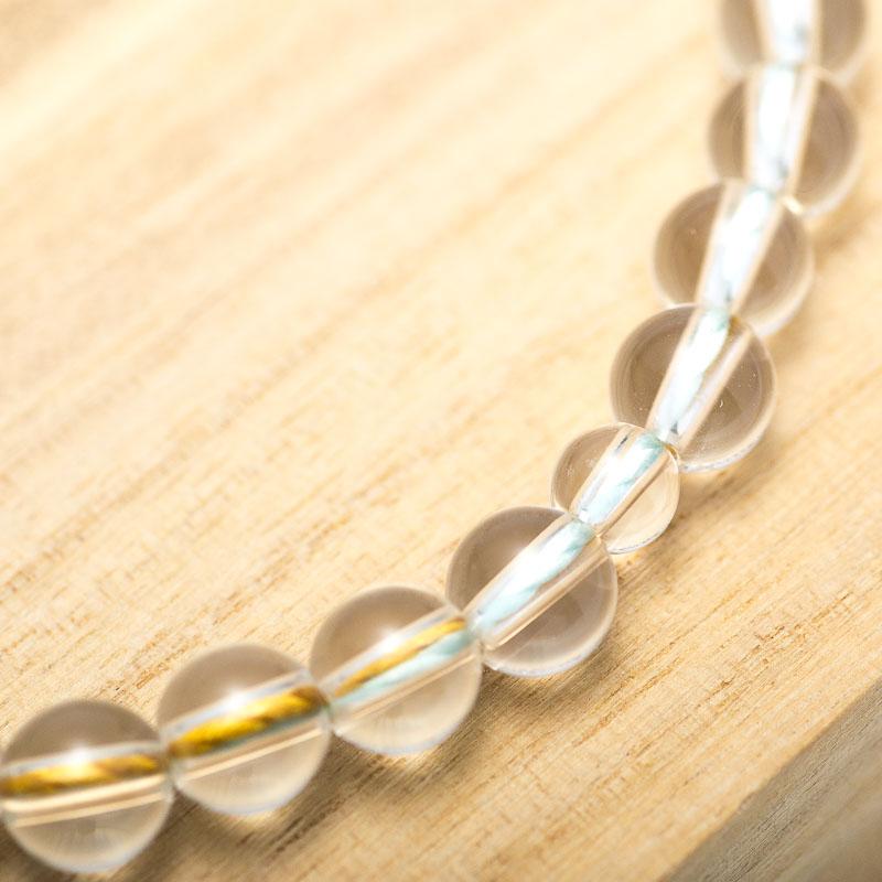 数珠 京念珠 女性用 天然水晶 丸玉 8 mm いろは通し 正絹蛍房 レビューで180日保証 爆買_3