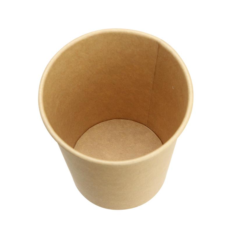 紙コップ 5オンス オール未晒カップ 試飲カップ クラフトカップ 150ml サンナップ C15100MZAW 口径66mm 3,000個の画像