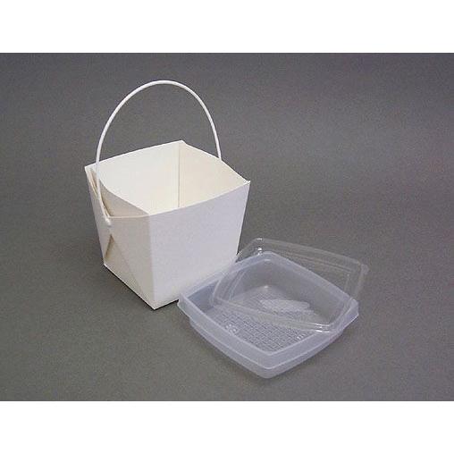 取っ手付 弁当容器 デリメイト TK125 嵌合容器付き 無地 240個