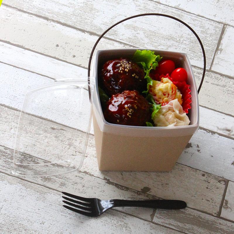 テイクアウト容器 取っ手付ランチボックス デリメイトTK125 カンゴウ