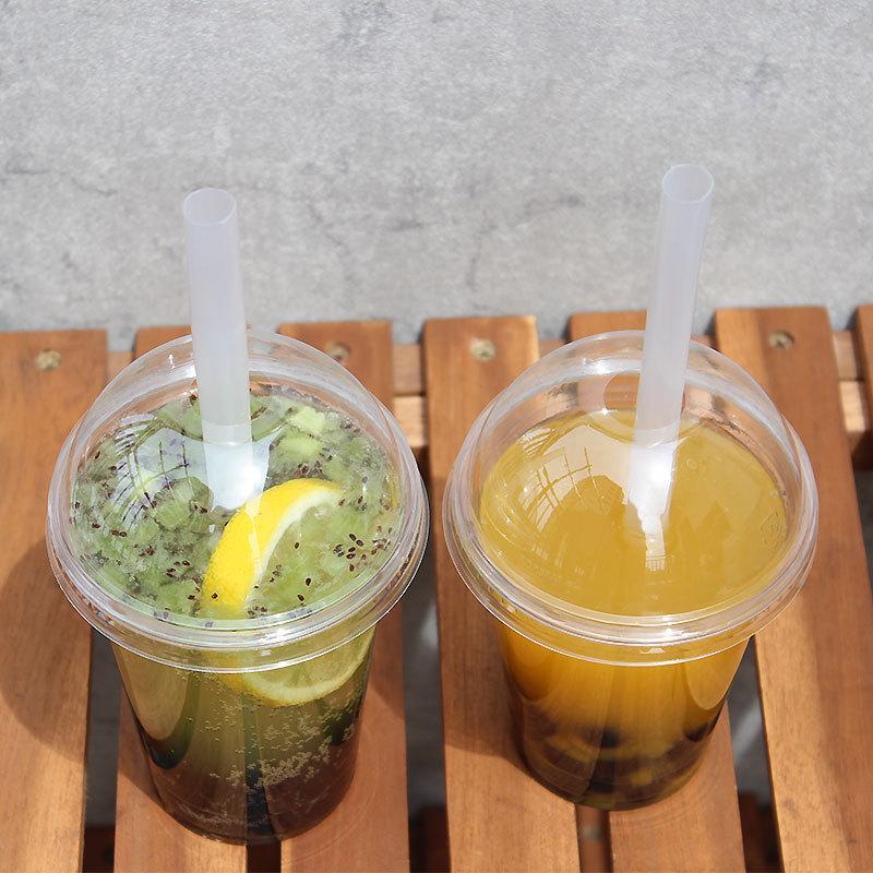 Cafeバイオマスストロー タピオカストロー ストレート 12x210mm 片先斜め 半透明 紙袋 125本 |  | 01