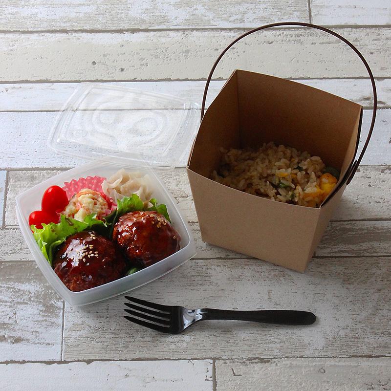 テイクアウト容器 取っ手付ランチボックス デリメイトTK125