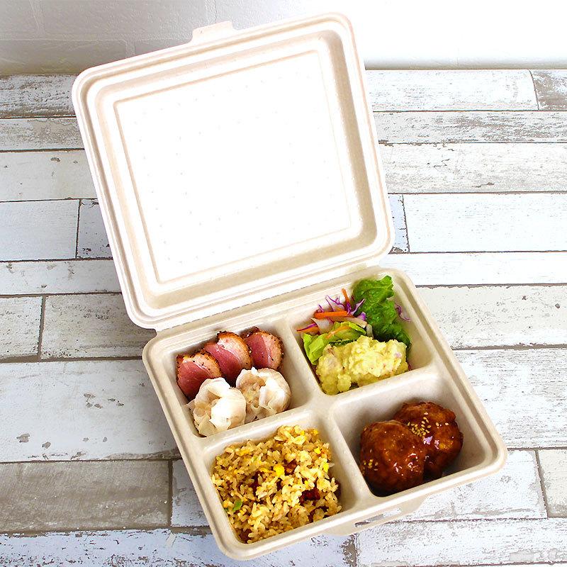 ケーピープラテック 紙製弁当容器 KMボックス KM-55 ナチュラル