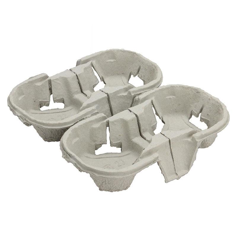 カップホルダー パルプモールドドリンクキャリア (4穴) テイクアウト用