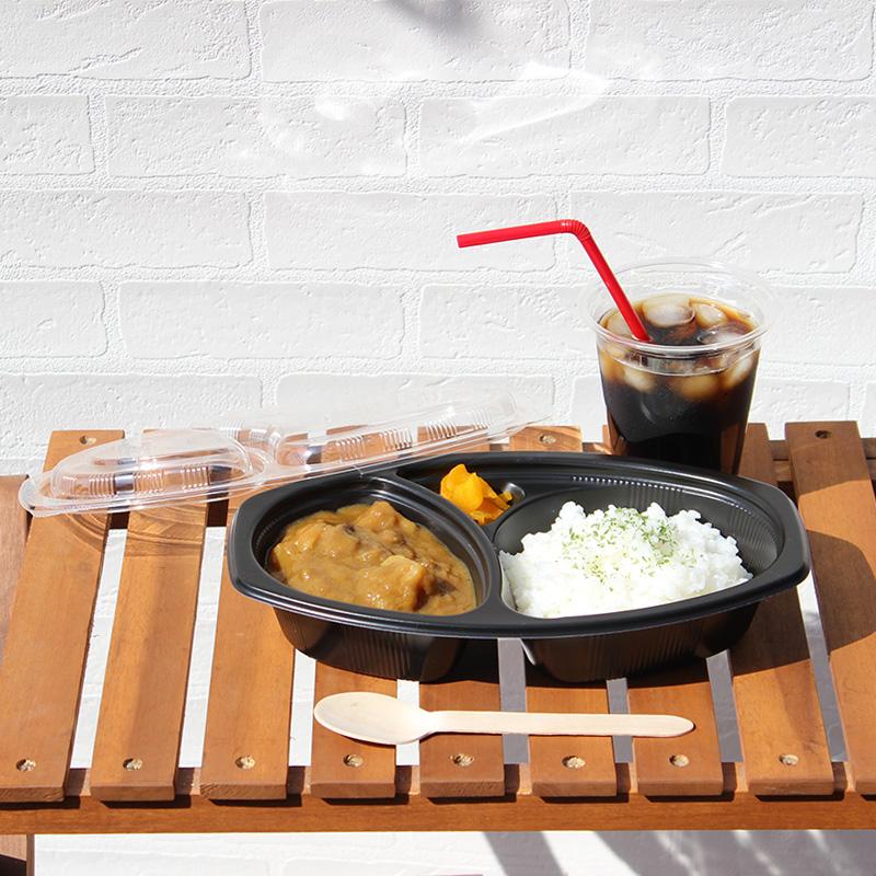 シーピー化成 カレー容器 弁当容器 BFカレー内6 黒 本体 シーピー化成 カレー容器 弁当容器 BFカレー内6 黒 本体