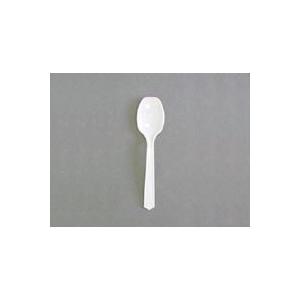 プラスチックスプーン 大 白 バラ 130mm 500本 | 