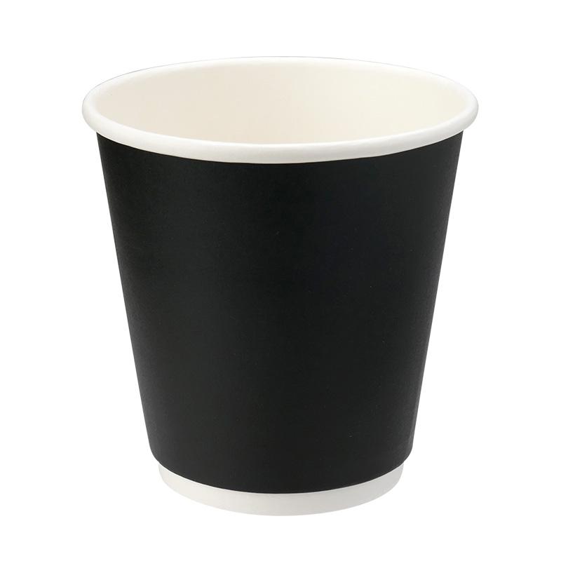 紙コップ 二重断熱紙コップ 10オンス ブラック φ90mm 25個 : e-cafe