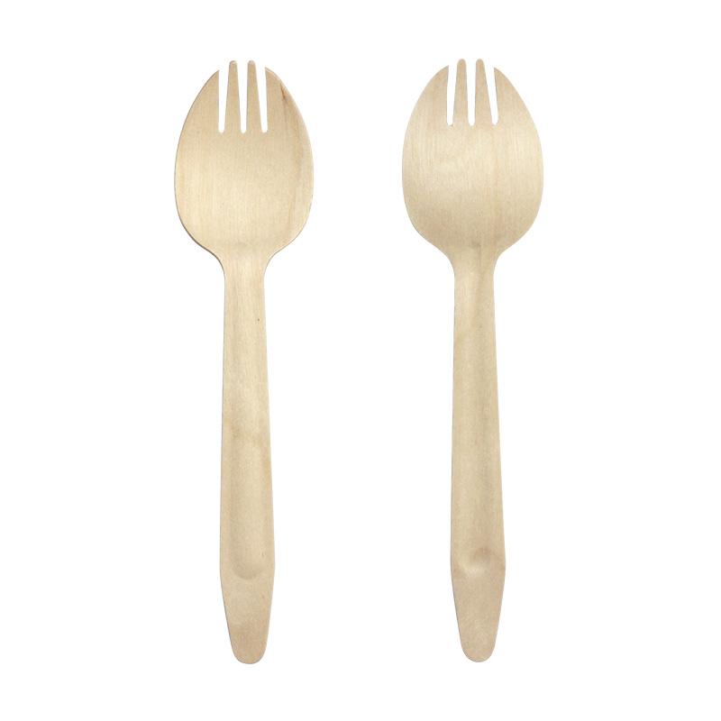 木製スポークBF 紙袋入り フォークスプーン 162mm 100本 : e-cafe