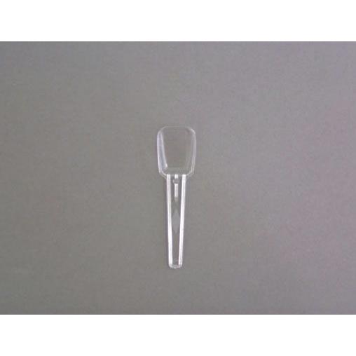 プラスチック角スプーン アイス用 透明バラ 75mm 1,000本｜e-cafe