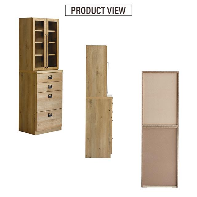 関家具 正規代理店 食器棚 オープンボード 幅60cm カップボード キッチンボード キッチン収納 棚 おしゃれ COMFORM ダストン_4