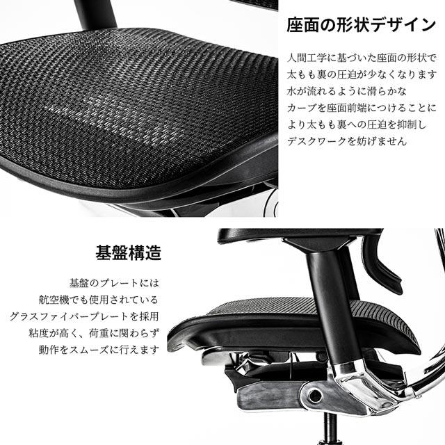 新型 レビュー特典あり 組立設置付 エルゴヒューマン プロ2 Ergohuman Pro2 ottoman EHP2-LPL 関家具 正規代理店｜e-casa｜16