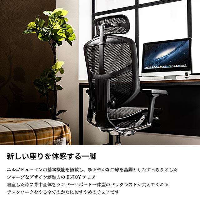 ☆エルゴヒューマン☆ENJOY デスクチェア ハイタイプ メッシュ