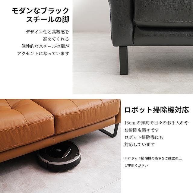 2人掛けソファ　脚アイアン モダンアイアン脚2人掛けカウチソファ | 快適な座り心地を実現する省