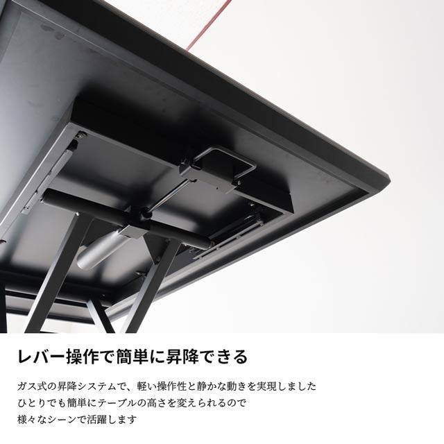 eーcasa（イーカーサ） 昇降式テーブル 120cm幅 リビングテーブル 昇降