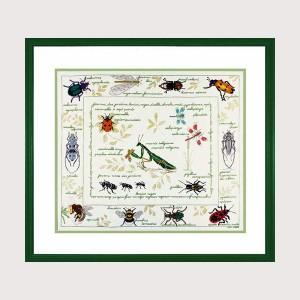 【ル・ボヌール・デ・ダム】 クロスステッチ刺繍キット 1192 Les Insectes 昆虫採集